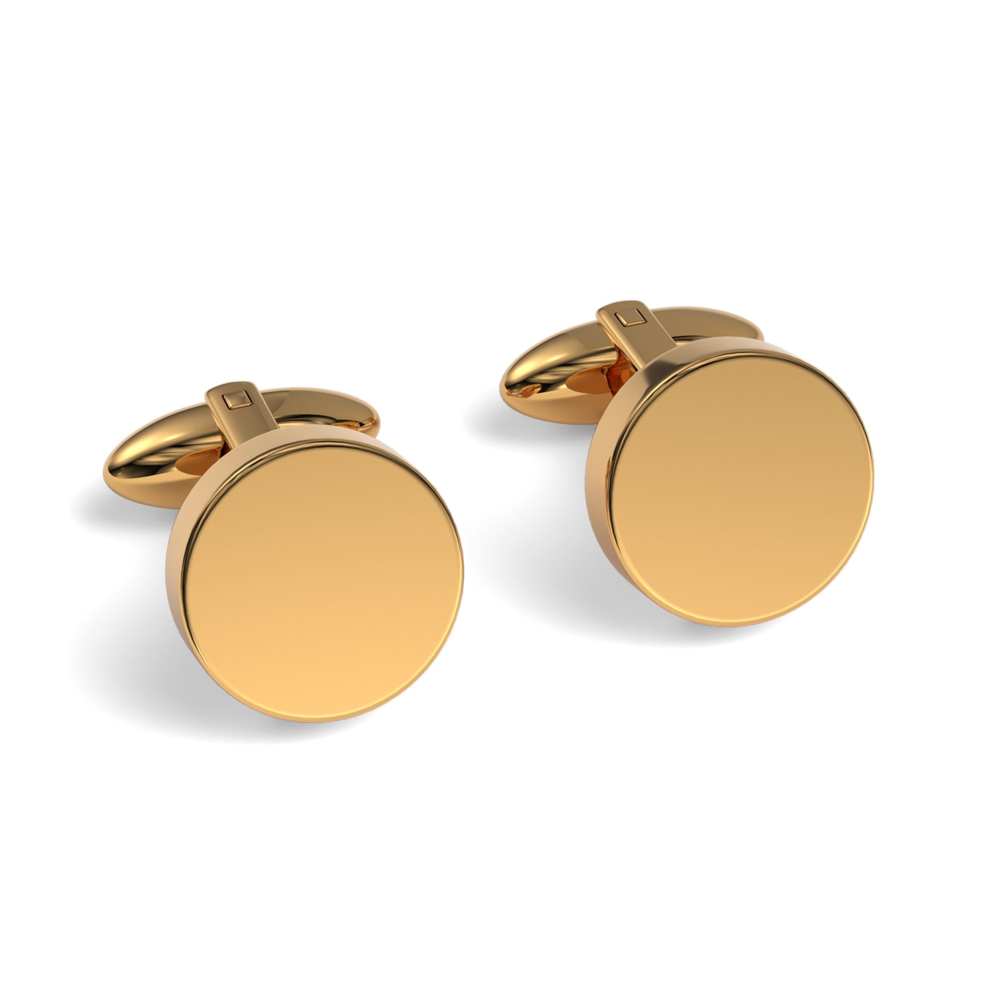 Round Engravable Cufflinks (Blank)