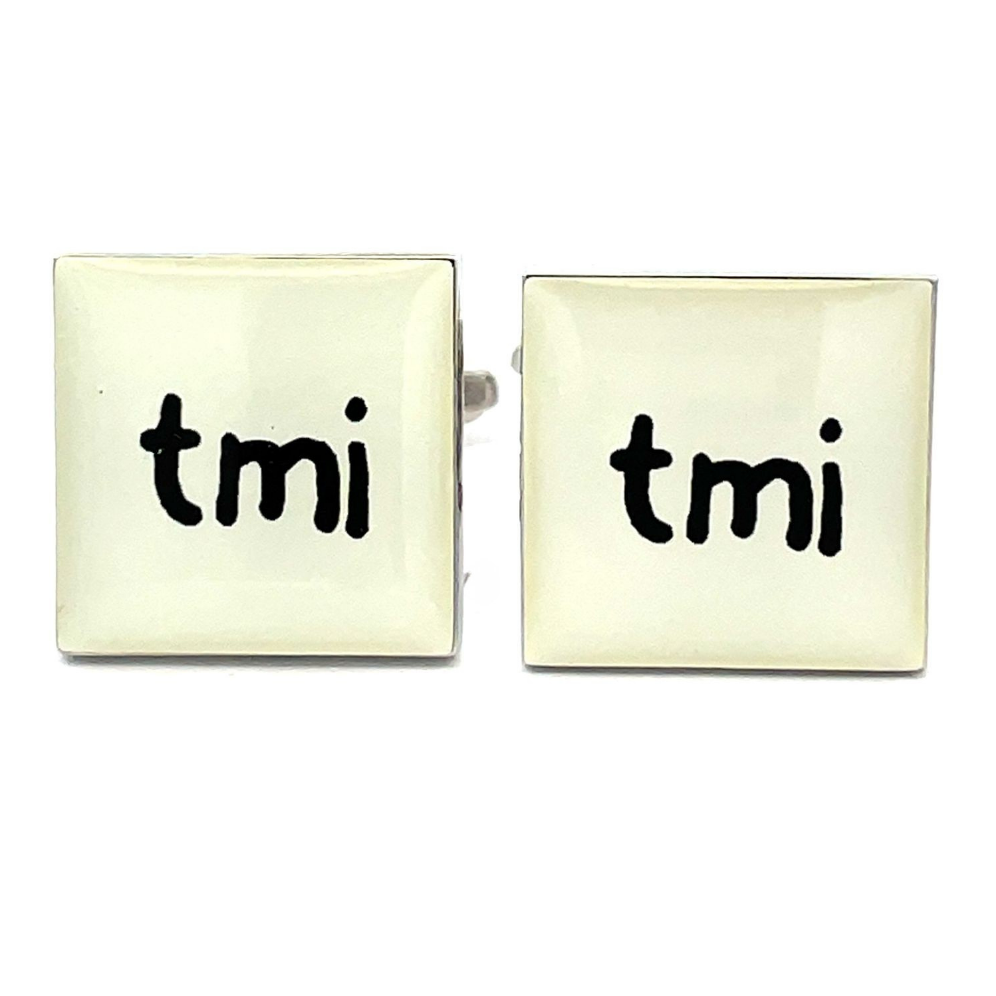 Text Speak Cufflinks: tmi