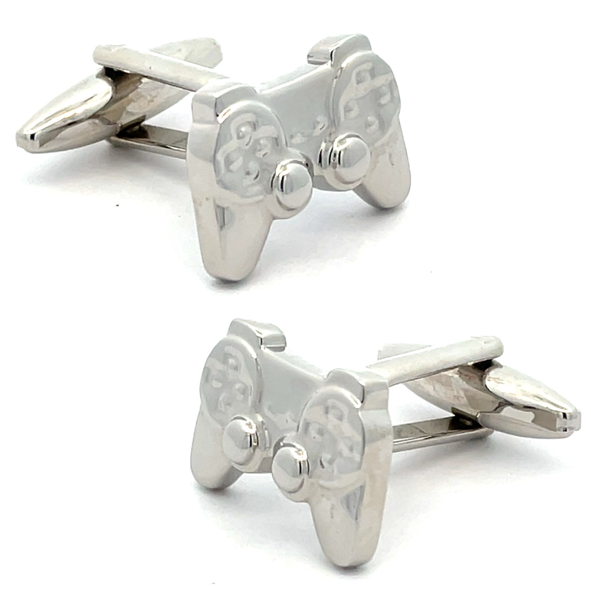 Silver Playstation Controller Cufflinks