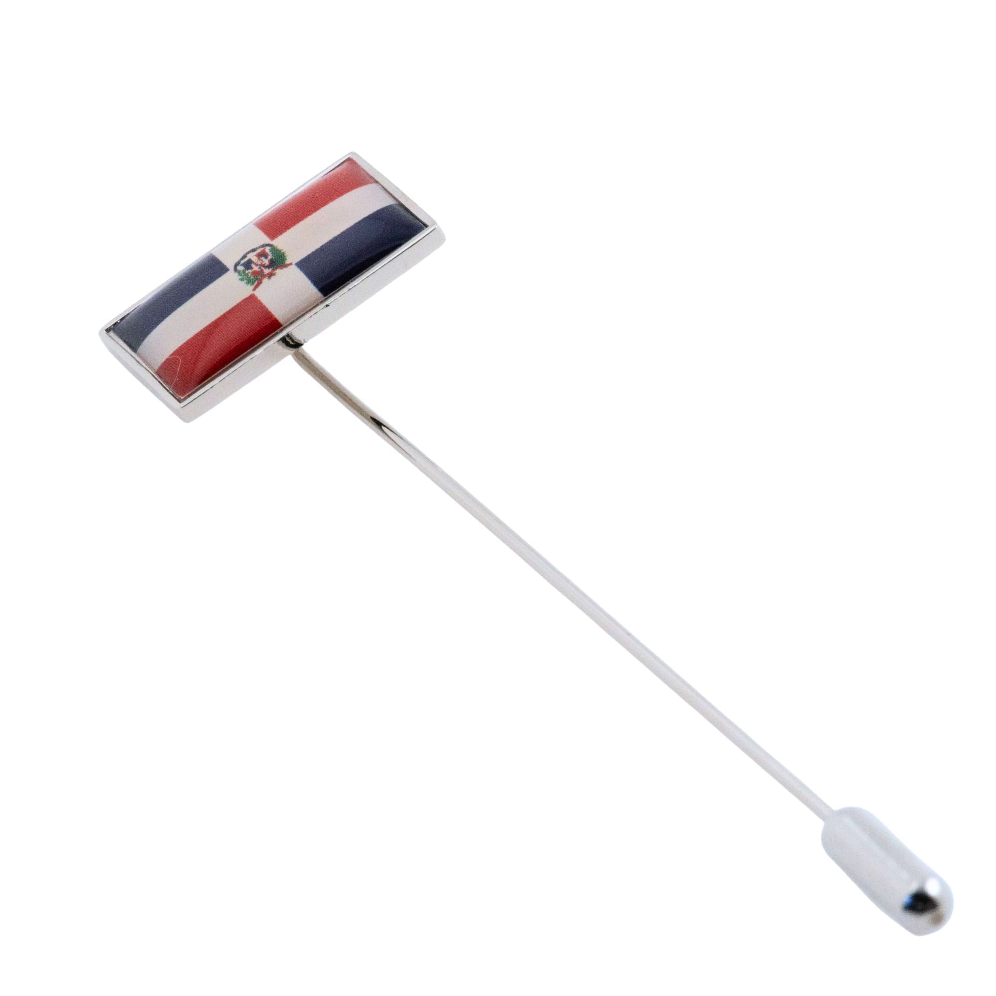 Flag of Dominican Republic Stick Pin Lapel Pin Clinks