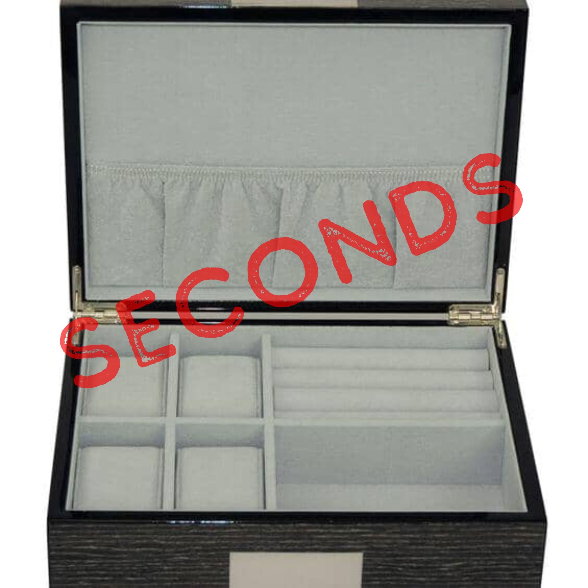 Seconds - Wenge Wooden Cufflink Watch Box (c) Seconds Clinks