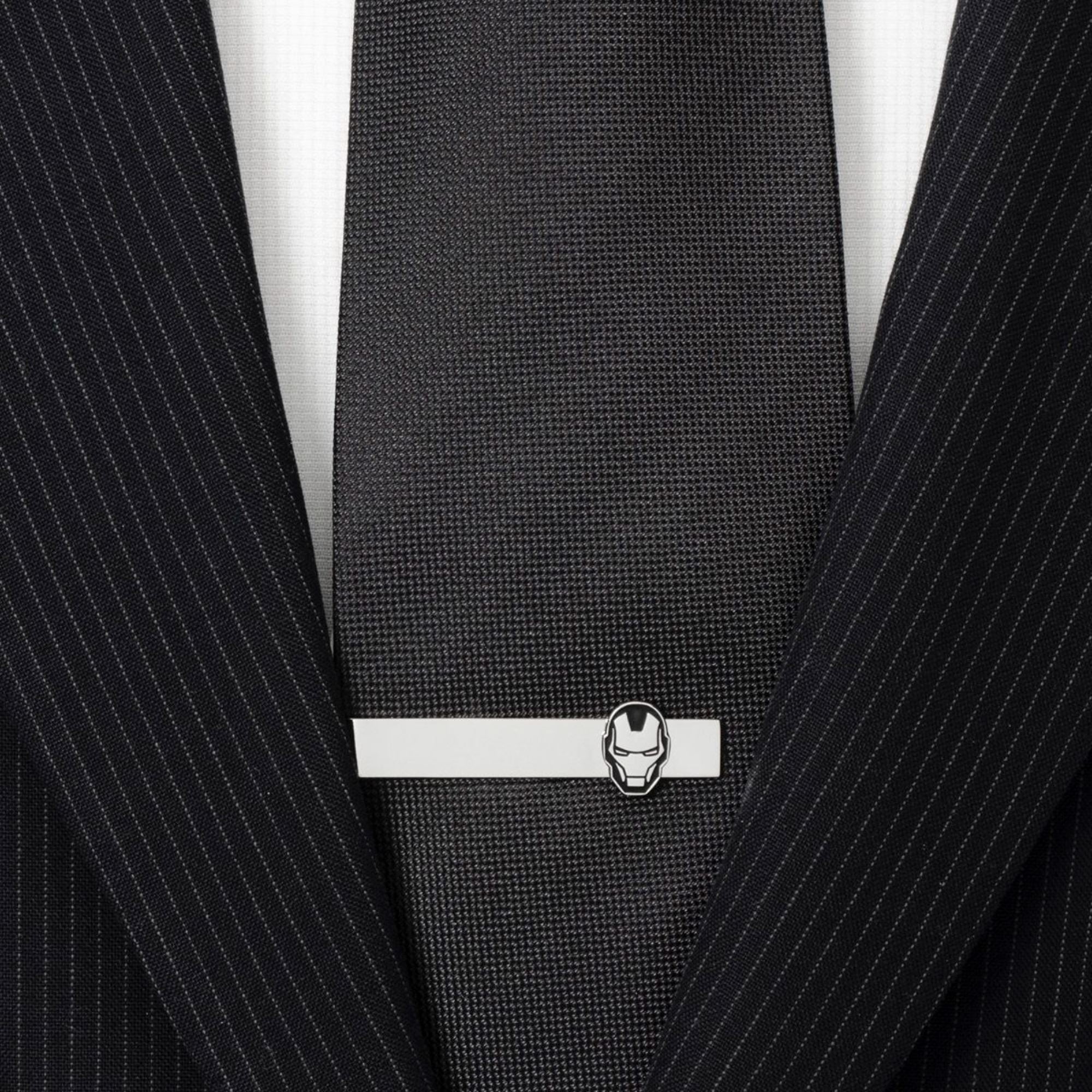 Iron Man Silver Tie Bar Tie Bars Marvel Comics