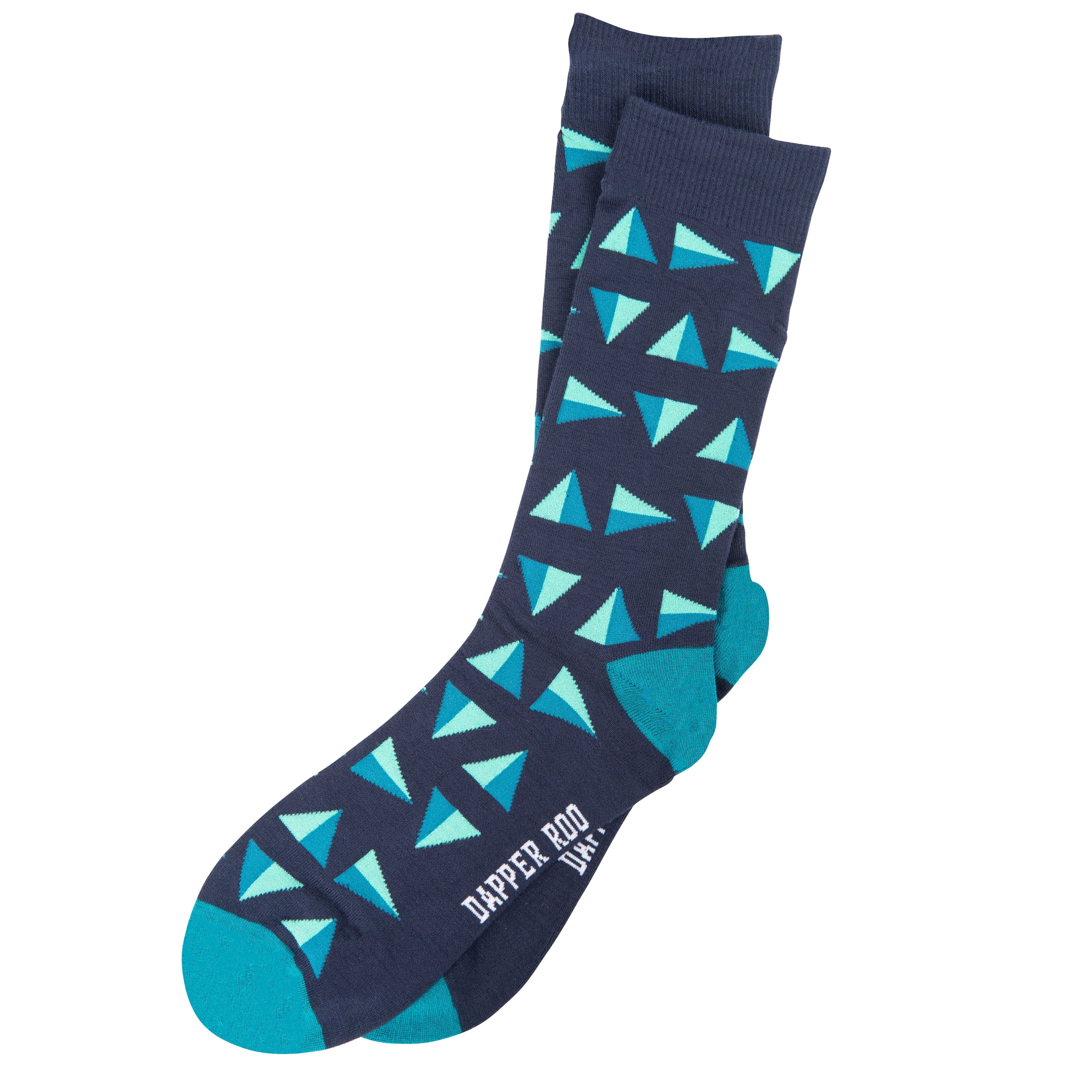 Geometric Triangle Bamboo Socks by Dapper Roo Socks Dapper Roo