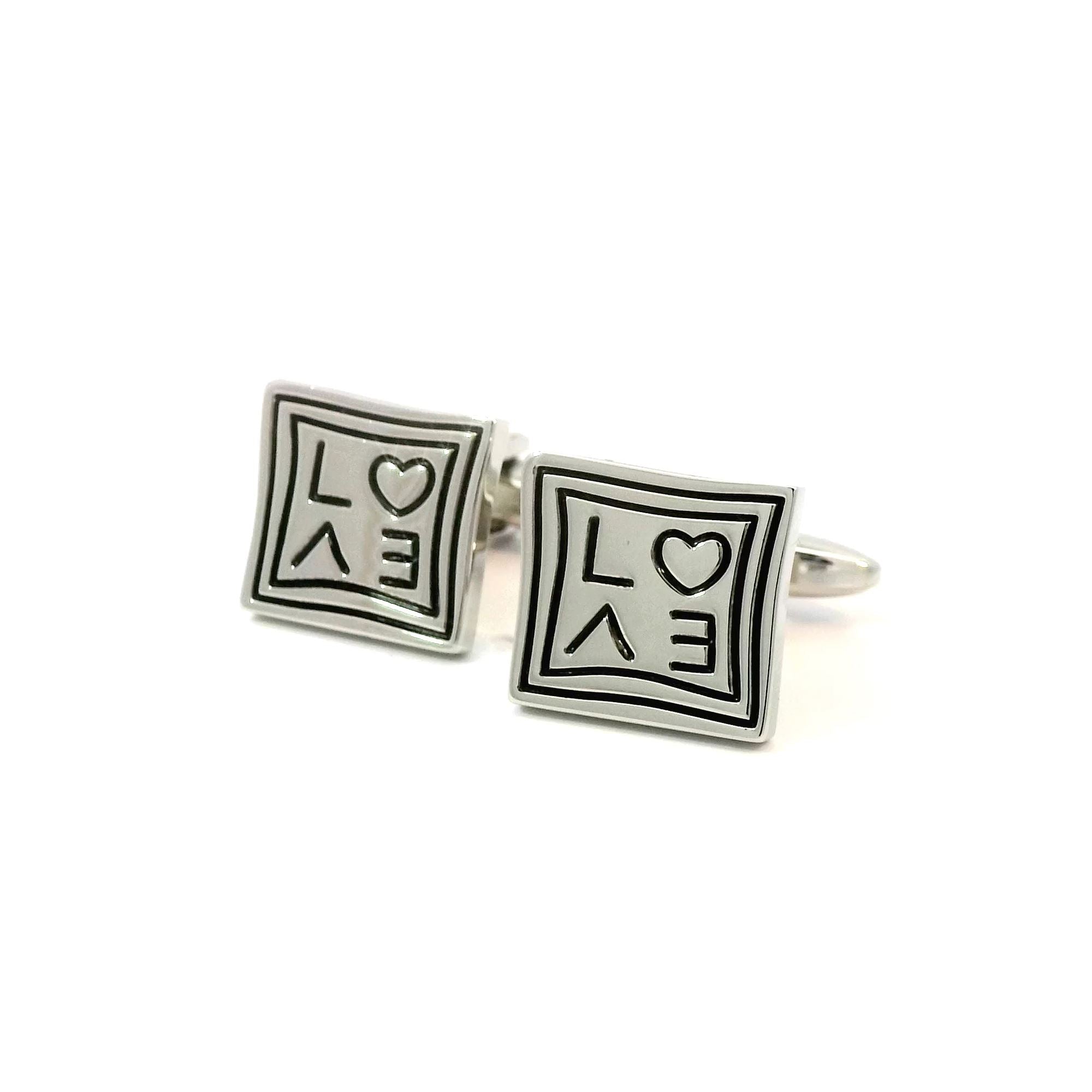 All We Need is Love Cufflinks Wedding Cufflinks Clinks Australia All We Need is Love Cufflinks