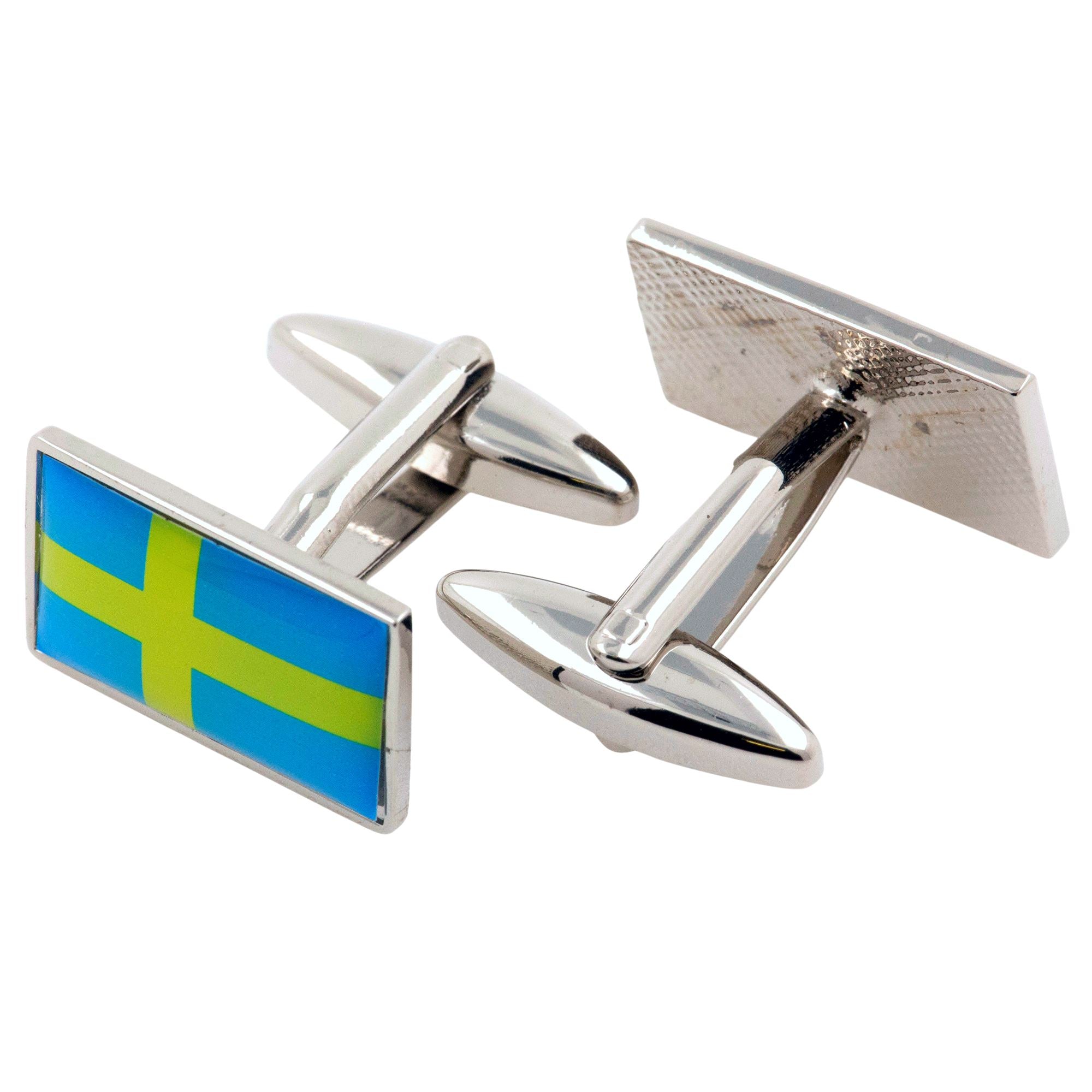 Flag of Sweden Cufflinks Novelty Cufflinks Clinks
