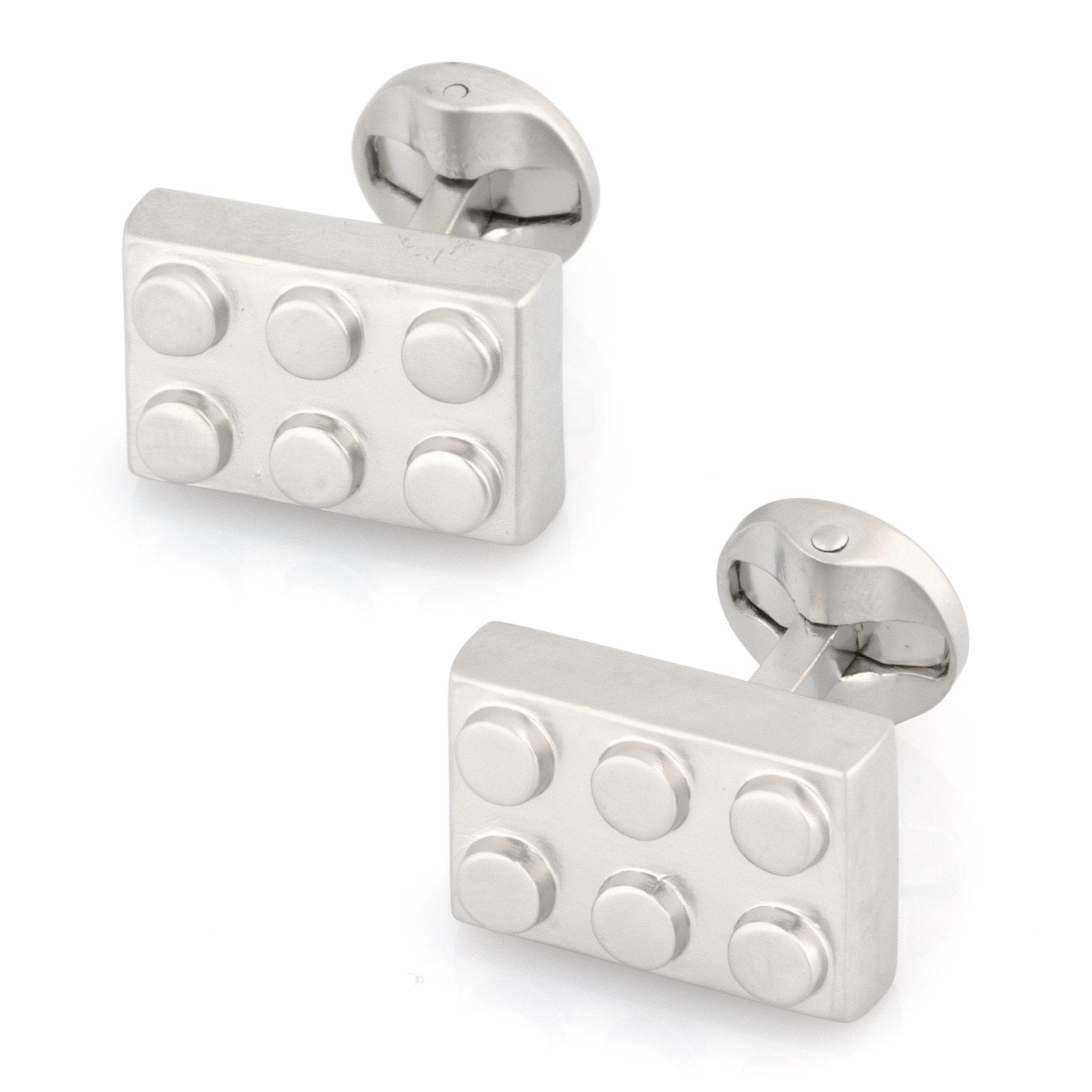 Silver Building Block Cufflinks Novelty Cufflinks Clinks Australia Silver Building Block Cufflinks