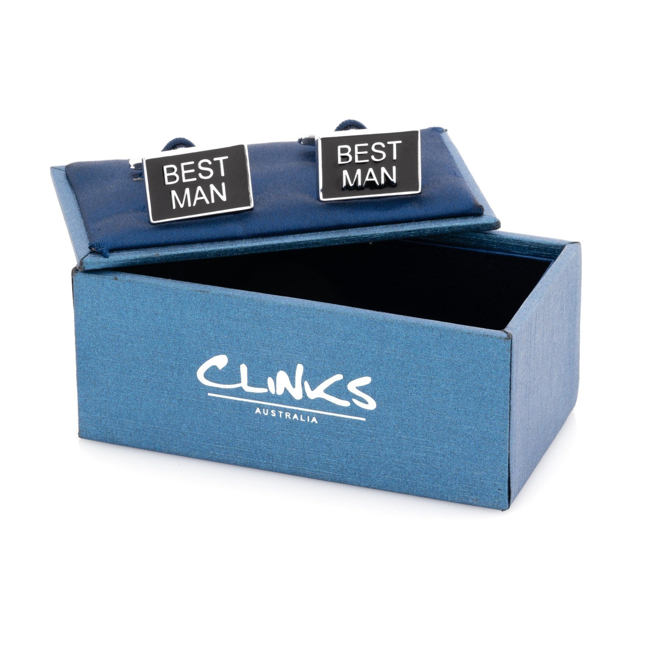 Best Man Black and Silver Wedding Cufflinks Wedding Cufflinks Clinks Australia