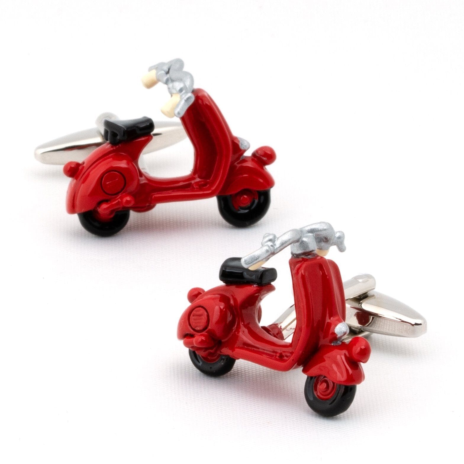 Red 3D Vespa Scooter Cufflinks Novelty Cufflinks Clinks Australia