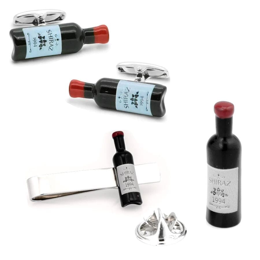 Shiraz Red Wine Bottle Set Gift Set Clinks