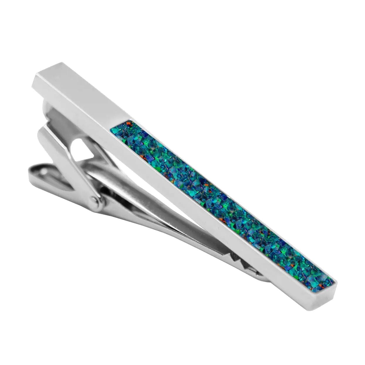 Silver Australian Ocean Opal Tie Clip Tie Clips Clinks Australia