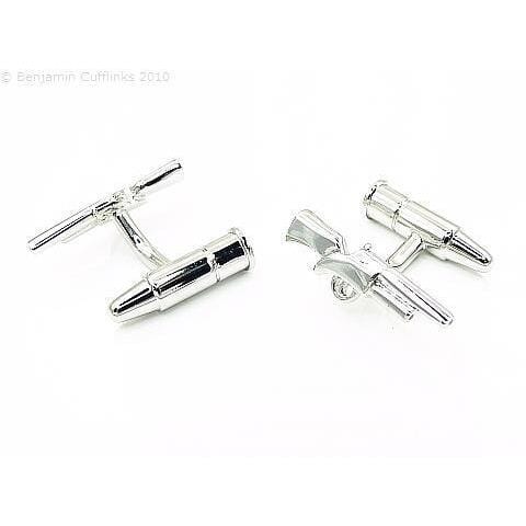 Shotgun and Cartridge Cufflinks Novelty Cufflinks Clinks Australia Shotgun and Cartridge Cufflinks
