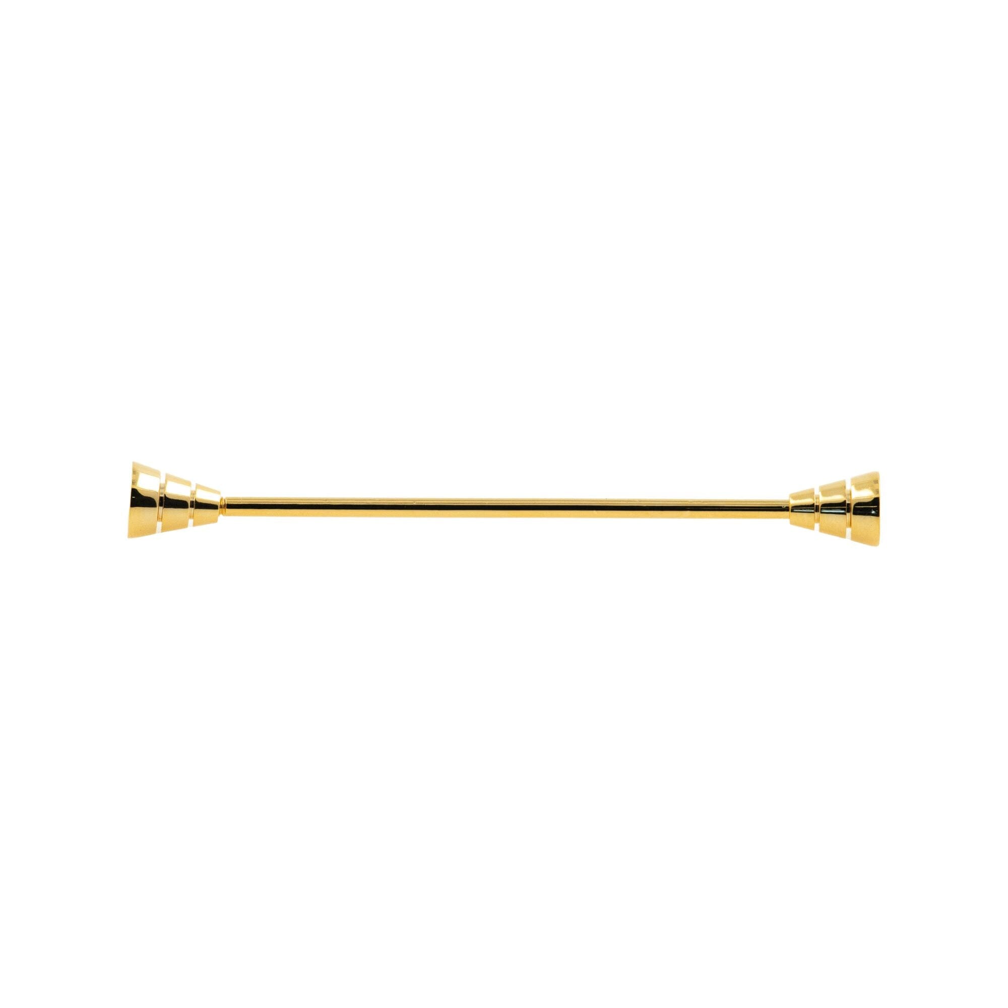 Gold Rounded Collar Bar Collar Clip Clinks