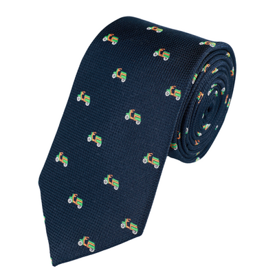 Vespa Tie Navy-Green