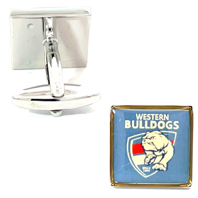 Colour Western Bulldogs AFL Cufflinks