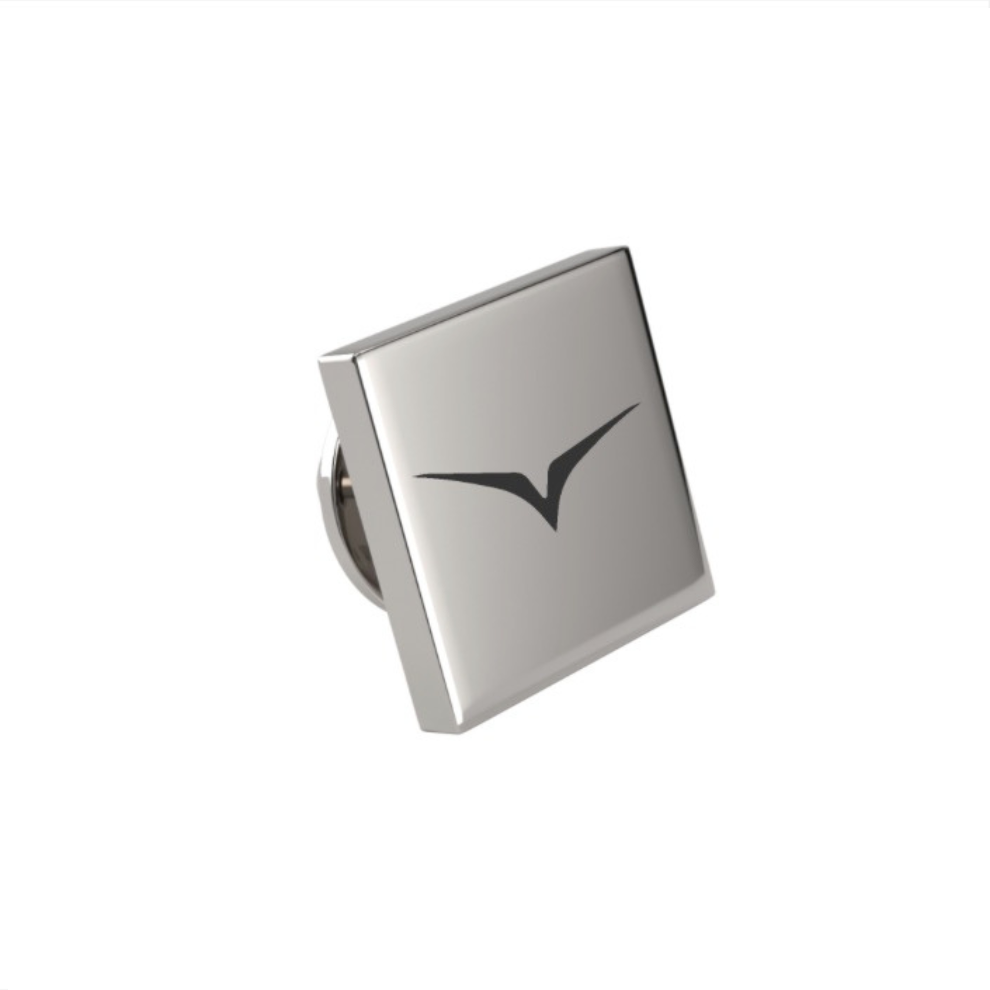 Custom Logo Engraved Square Lapel Pin