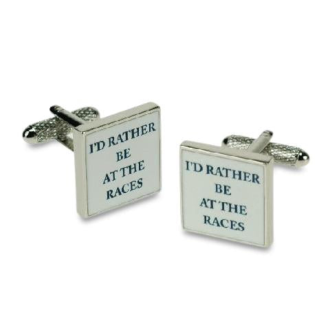 I'd rather be at the Races Cufflinks