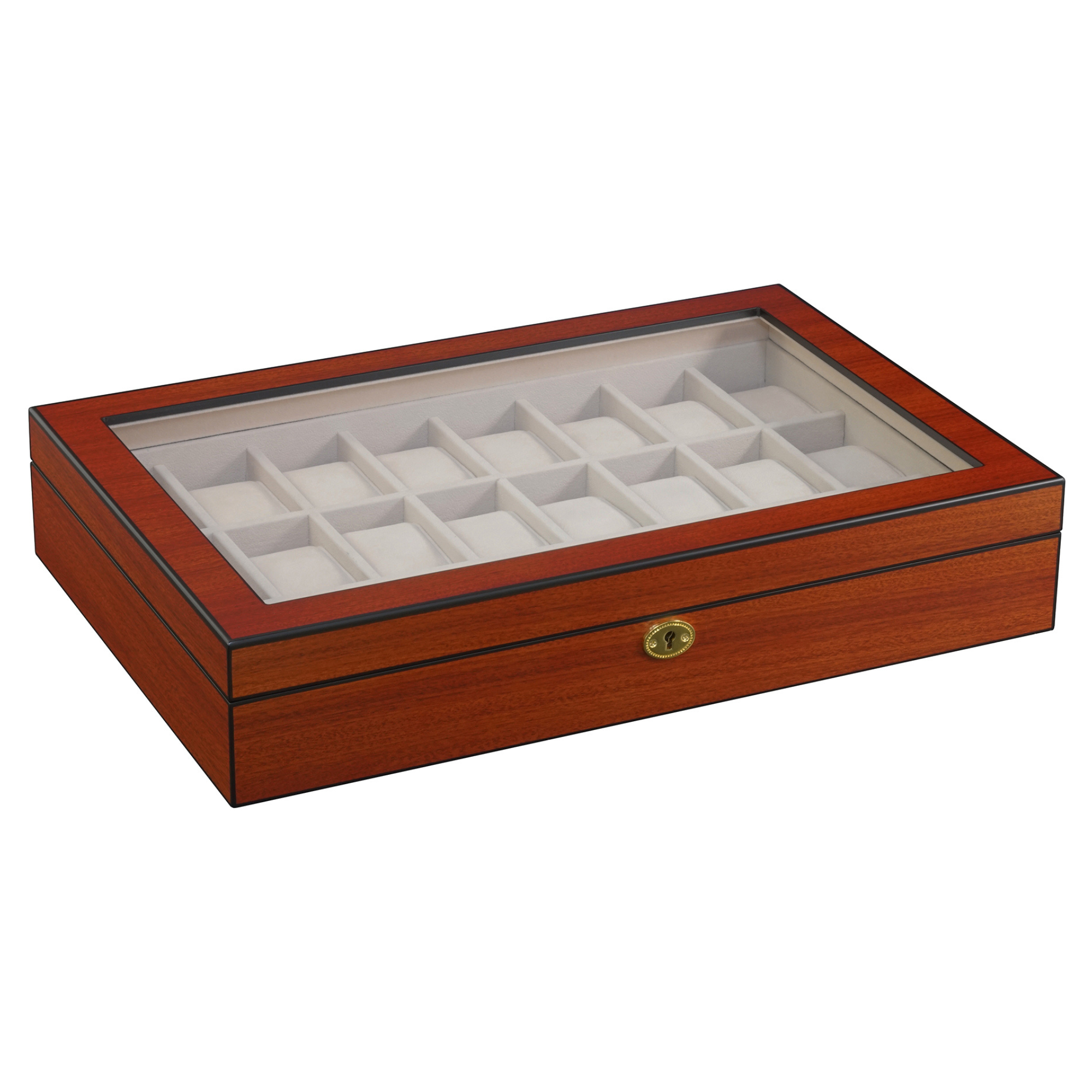 24 Slots Wooden Watch Box