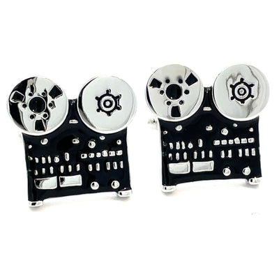 Reel to Reel Audio Recorder Cufflinks
