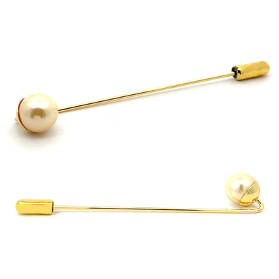 Pearl Stick Pin in Gold