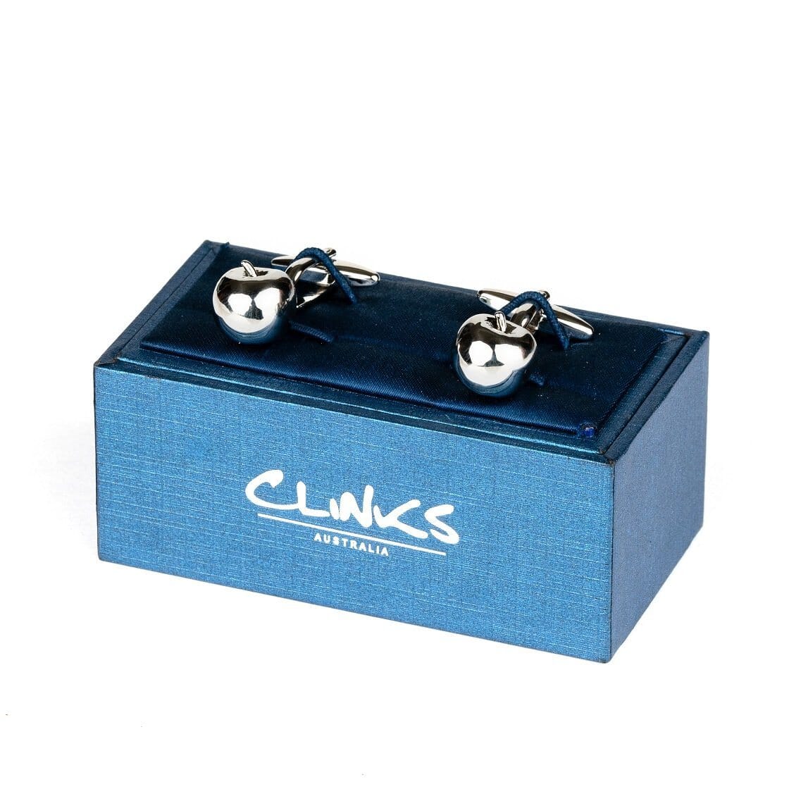 Silver Apple Cufflinks Novelty Cufflinks Clinks Australia 