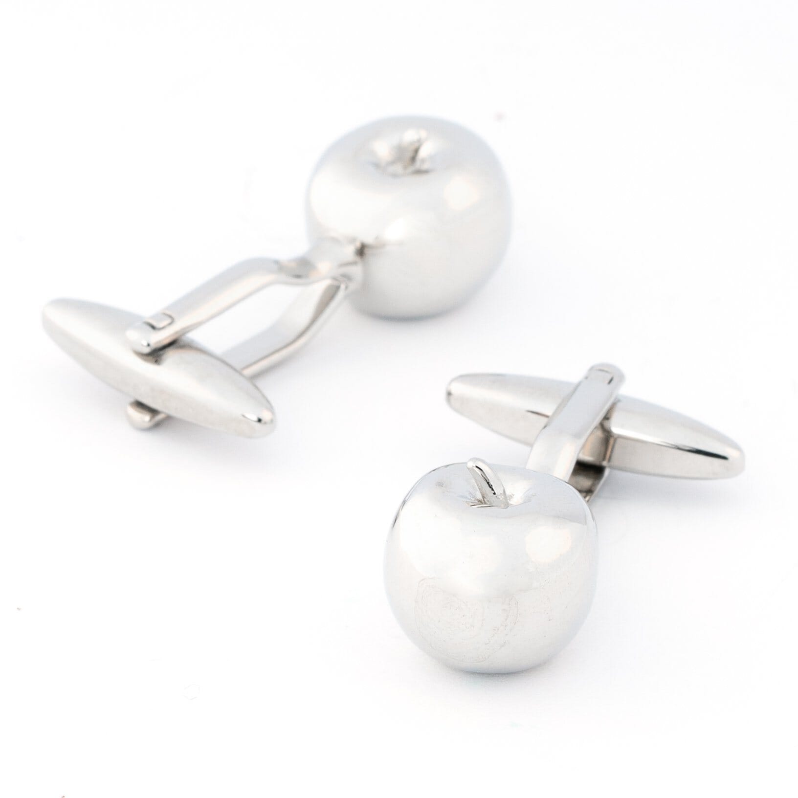 Silver Apple Cufflinks Novelty Cufflinks Clinks Australia 