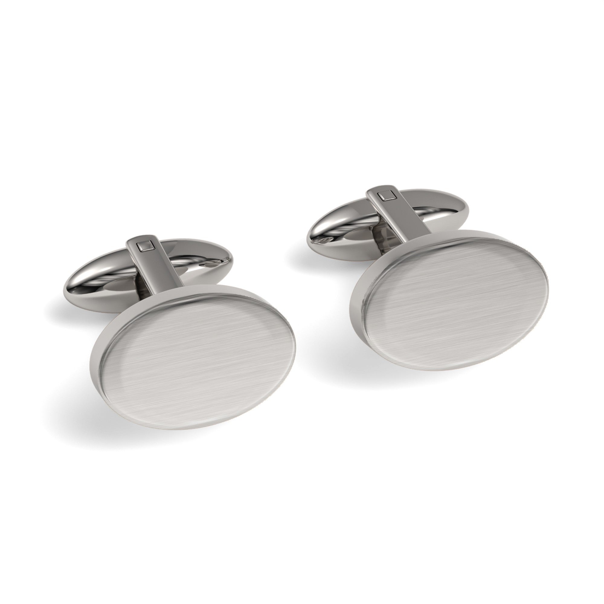 Oval Engravable Cufflinks (Blank)