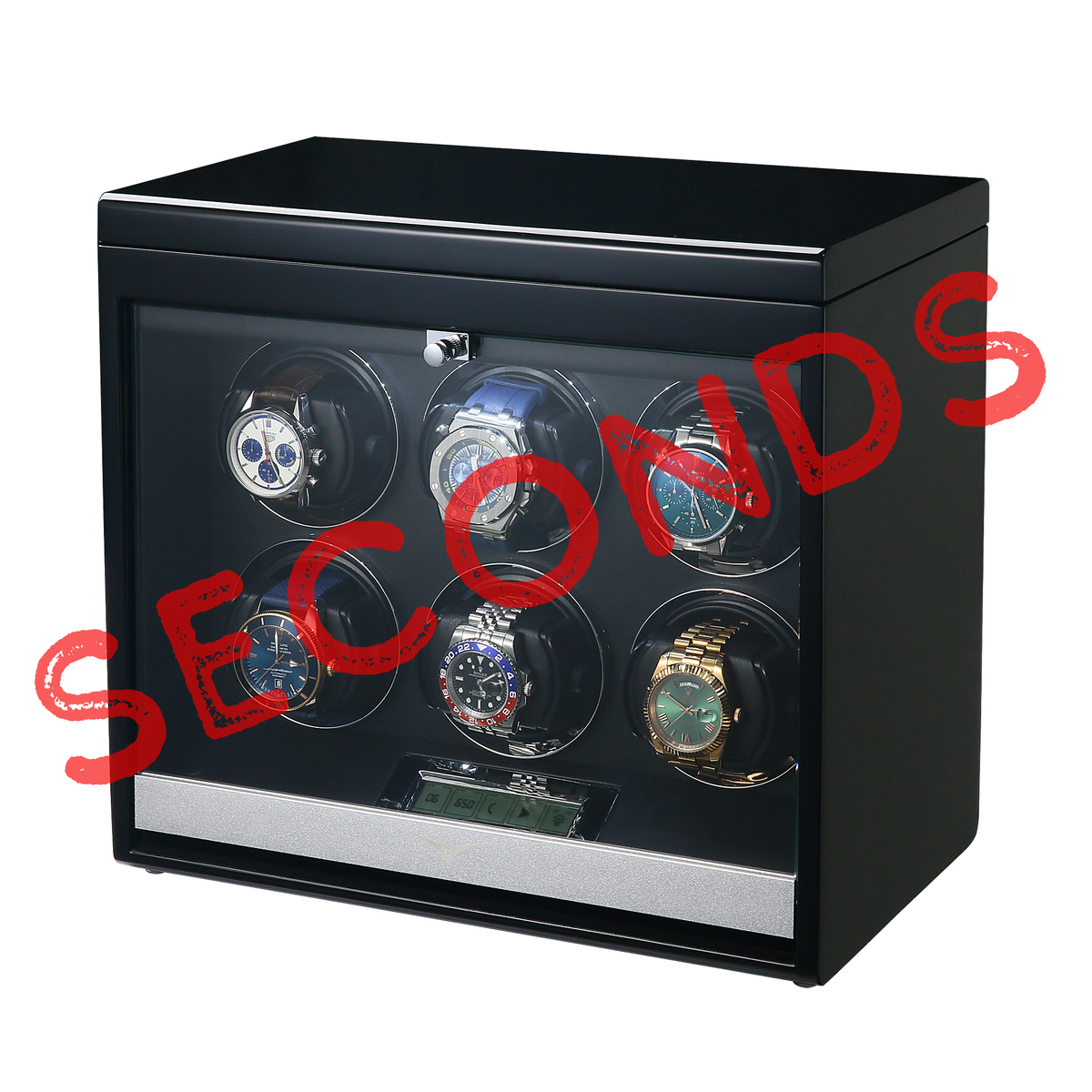 Seconds - Vancouver 6 Watch Winder in Black