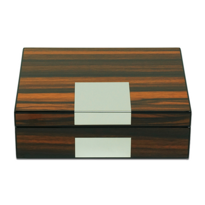 Ebony Wooden Cufflink Watch Box