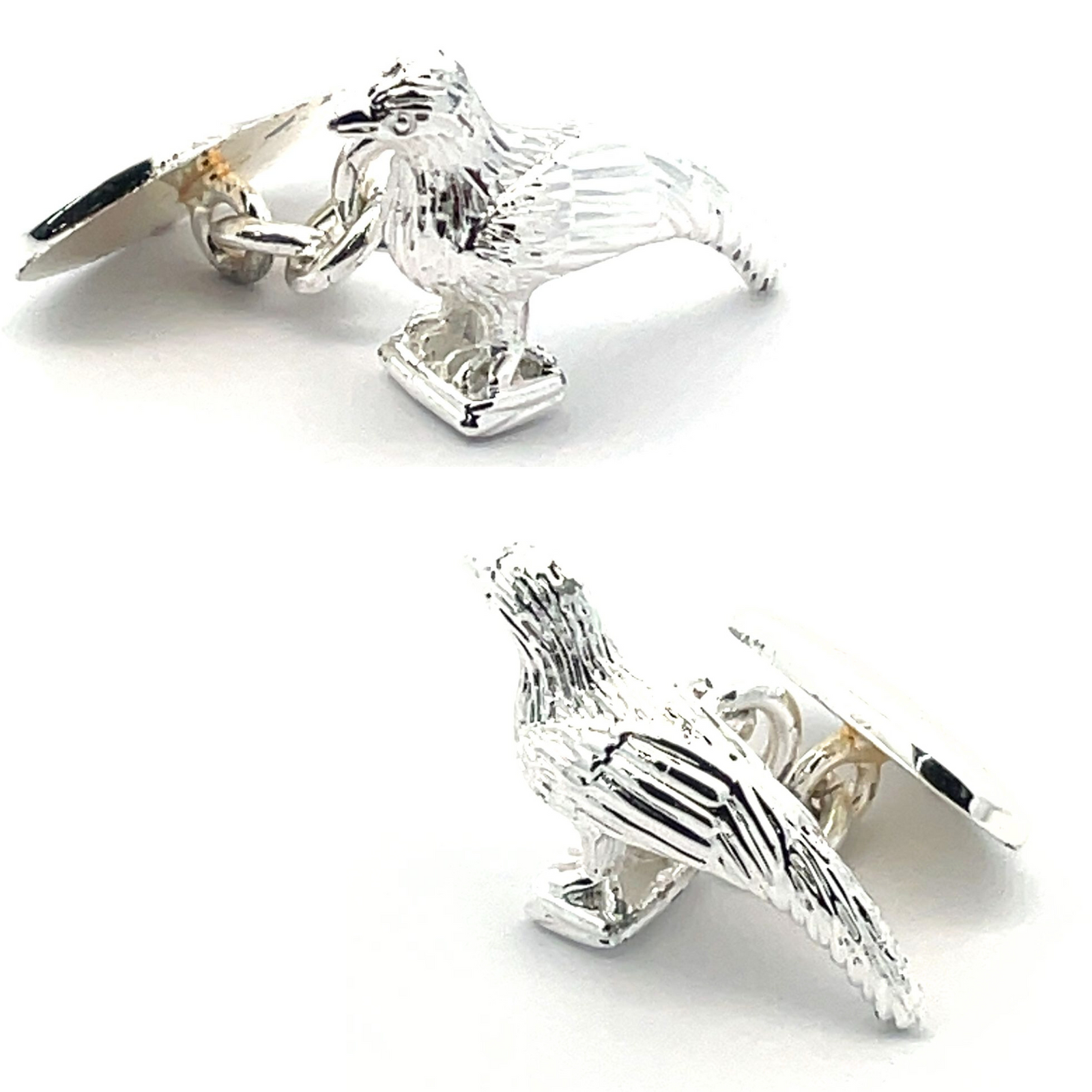 Pheasant (with chain) Cufflinks