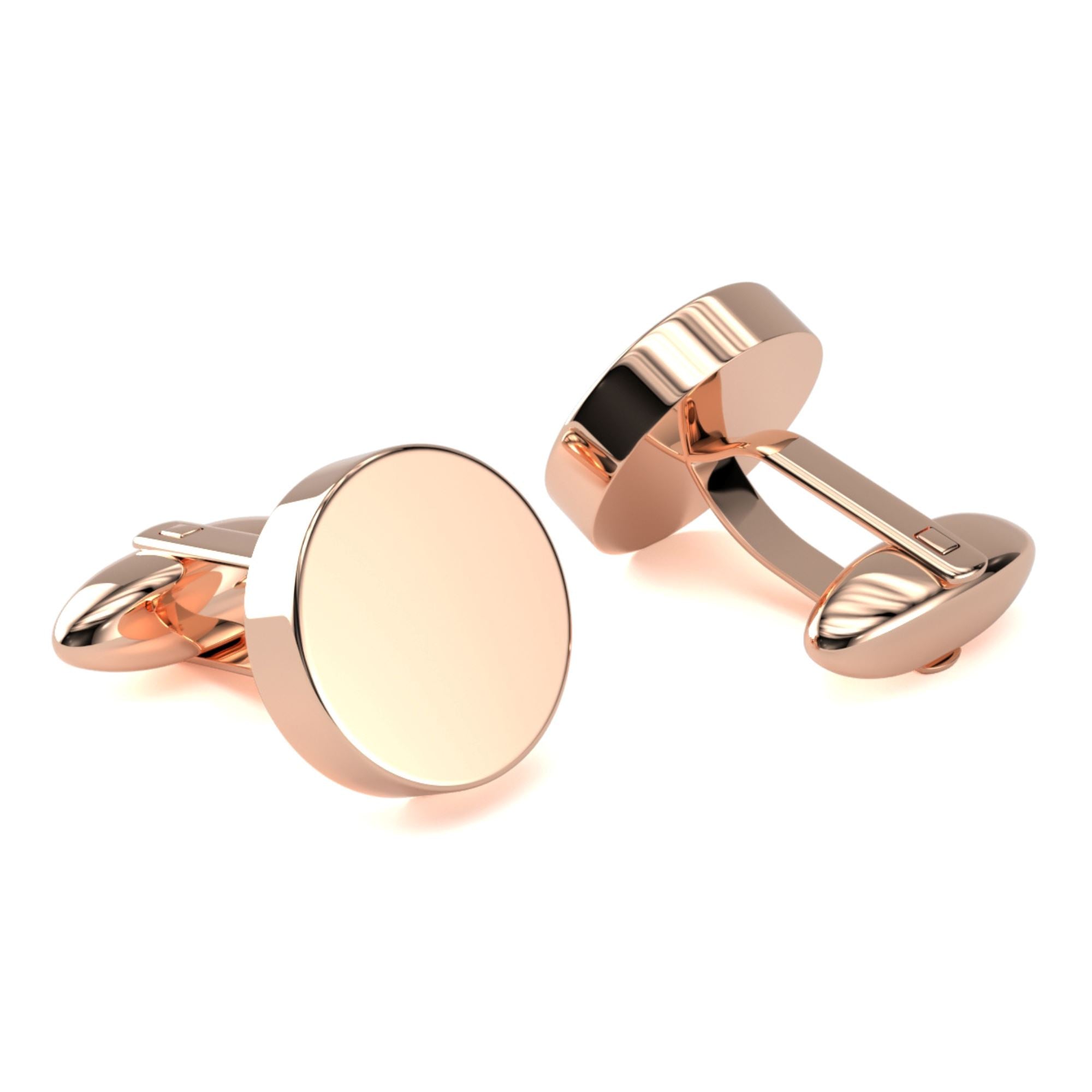 Round Engravable Cufflinks Engraving Cufflinks Clinks 