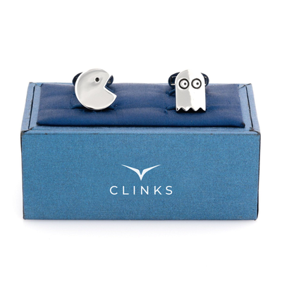 Game over Arcade Cufflinks Silver