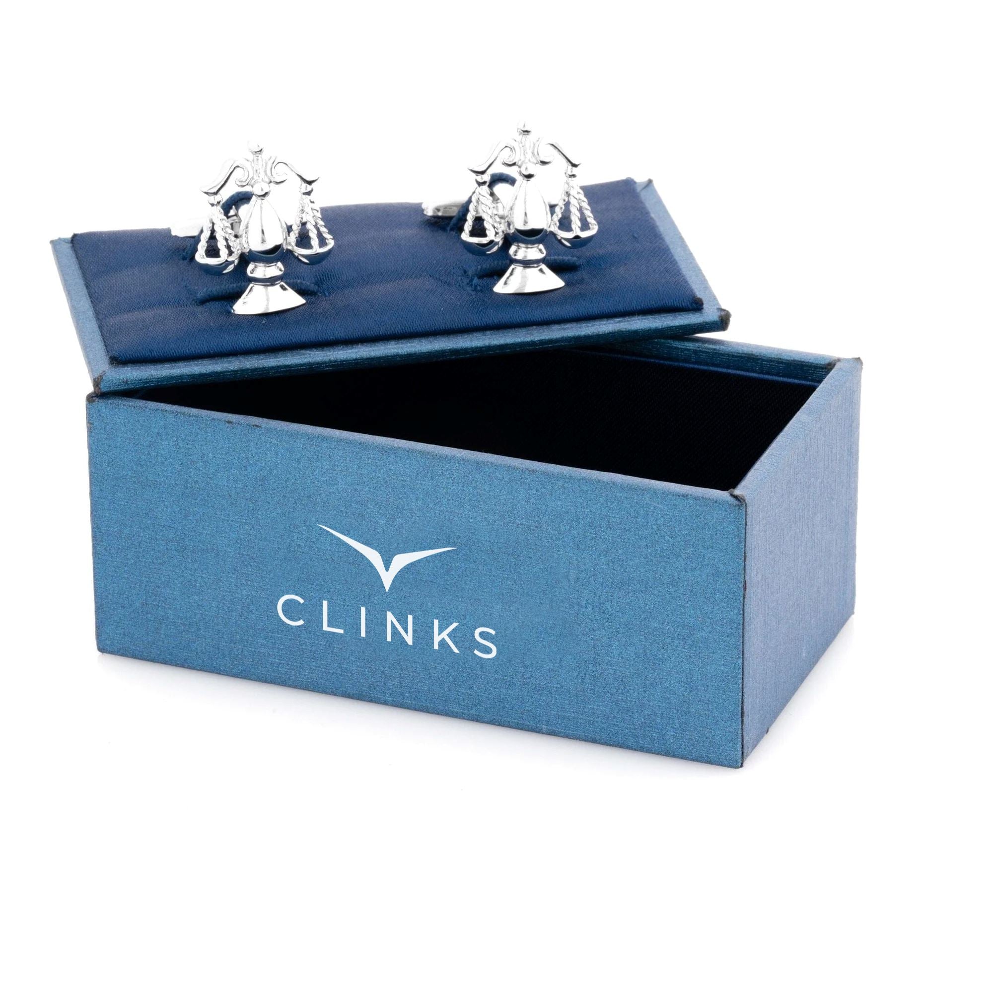 Scales of Justice Silver 2 Cufflinks Novelty Cufflinks Clinks Australia 