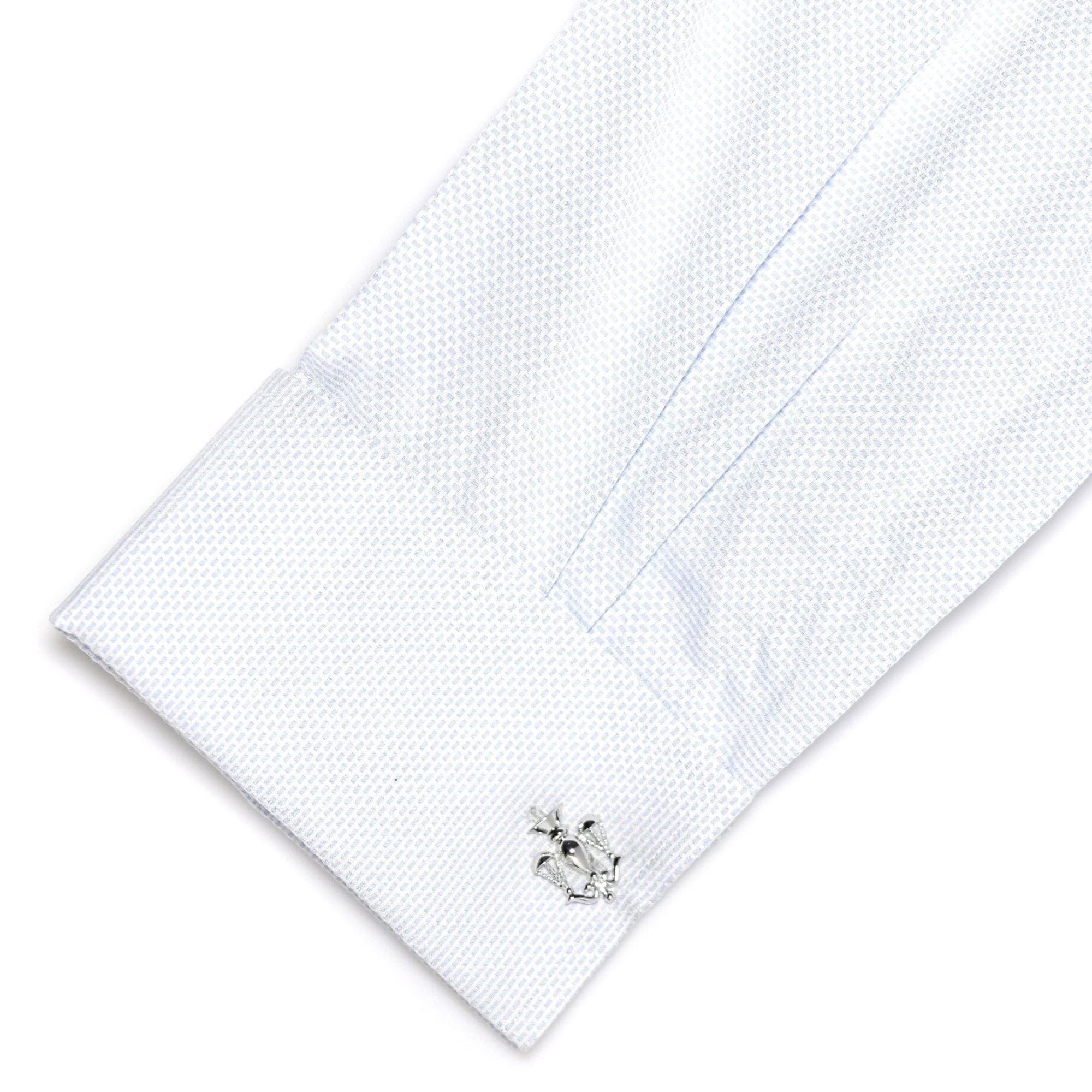 Scales of Justice Silver 2 Cufflinks Novelty Cufflinks Clinks Australia 