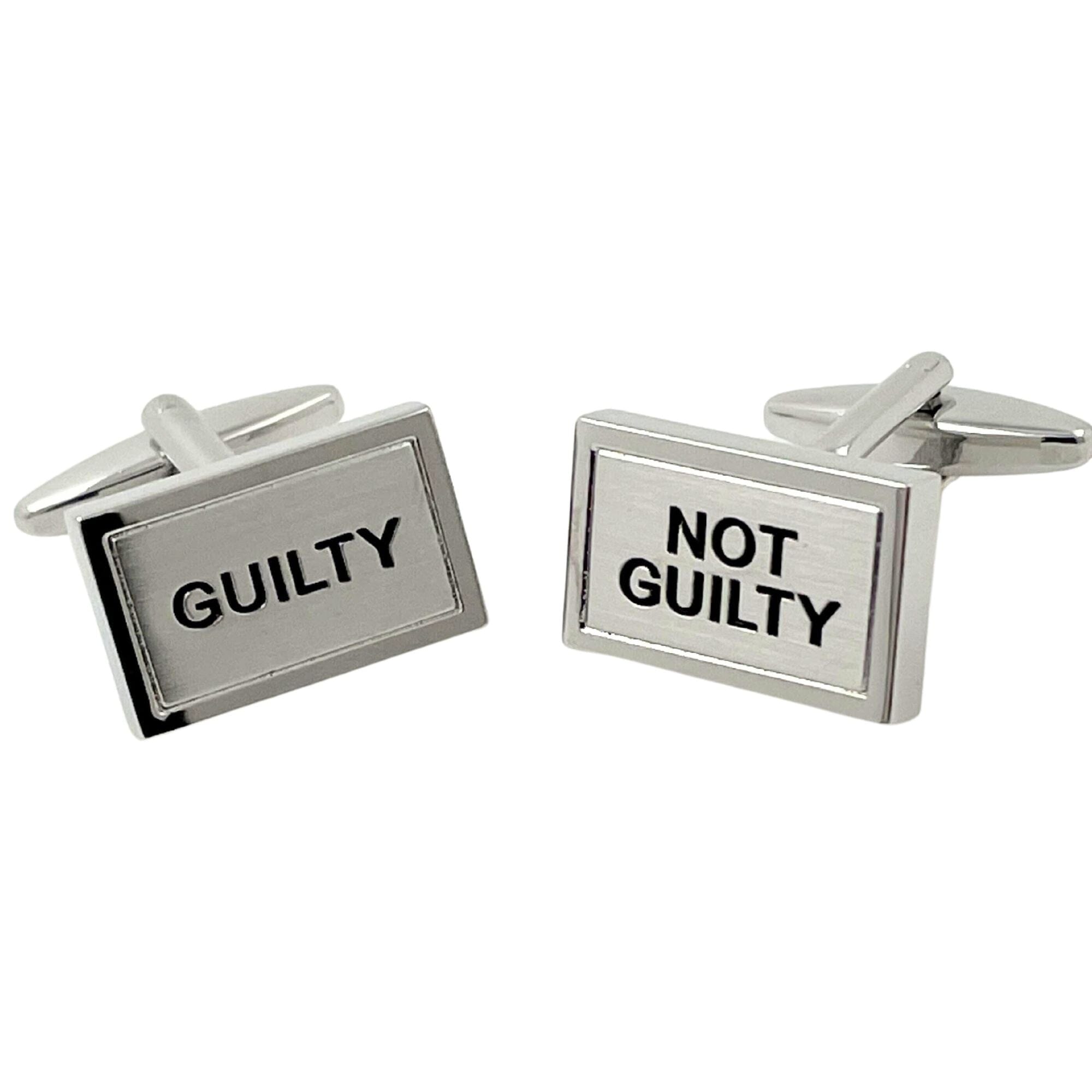 Guilty / Not Guilty Cufflinks Novelty Cufflinks Clinks Australia 