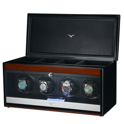 Vancouver Watch Winder for 4 Wood Grain