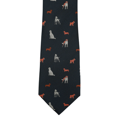 Dogs Navy Tie