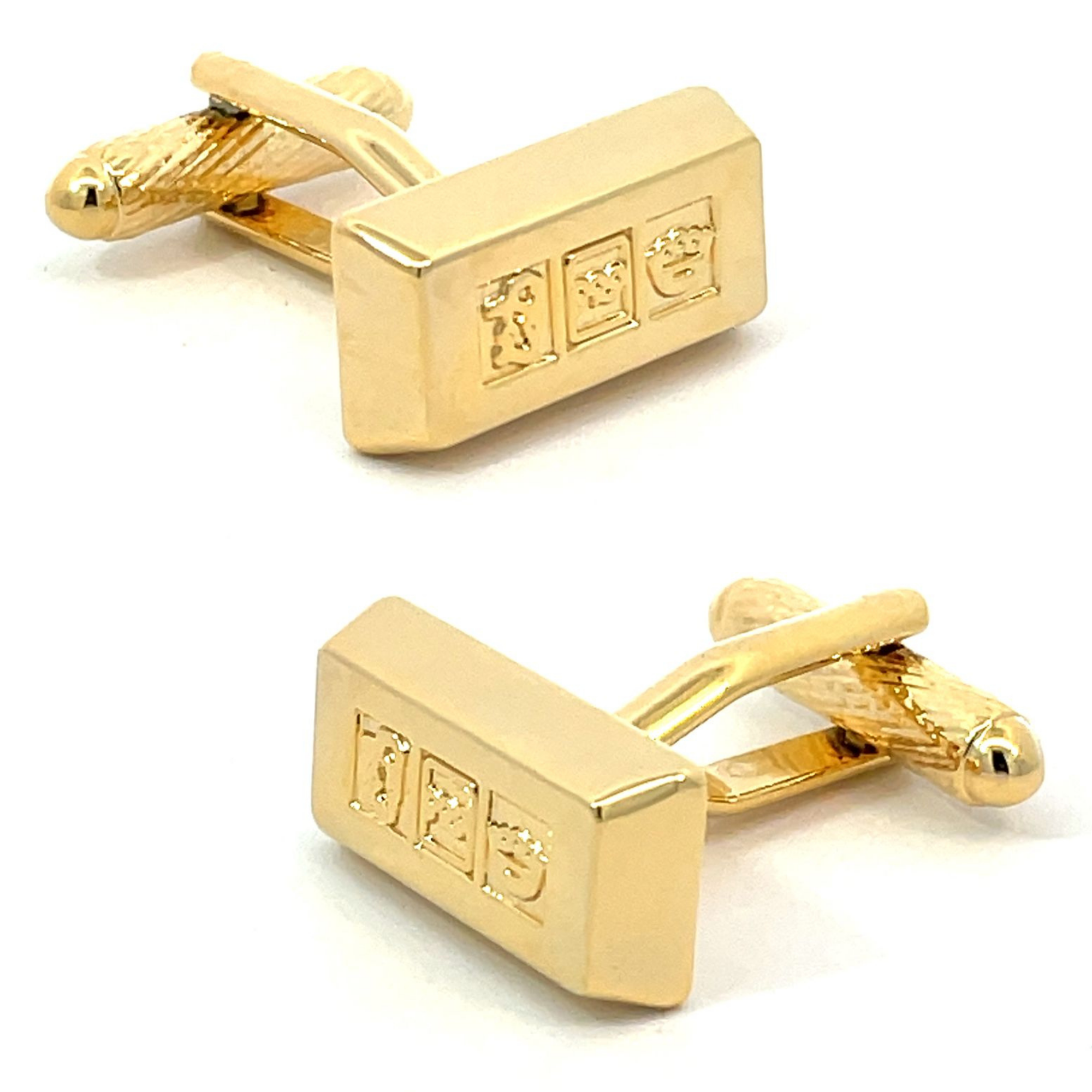 Gold Ingot Cufflinks