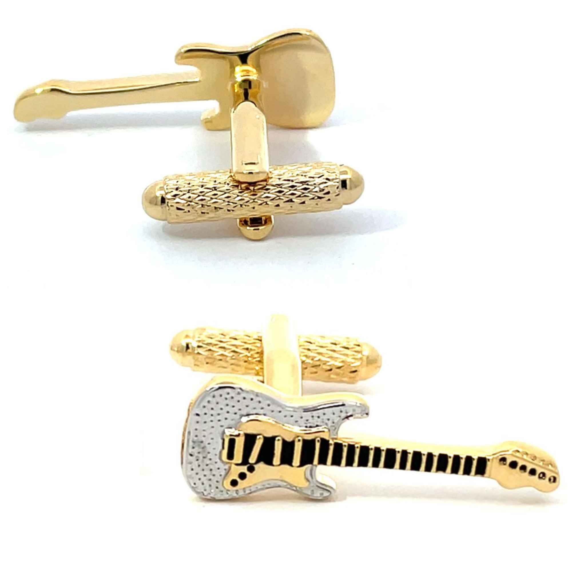 Gold Guitar Cufflinks
