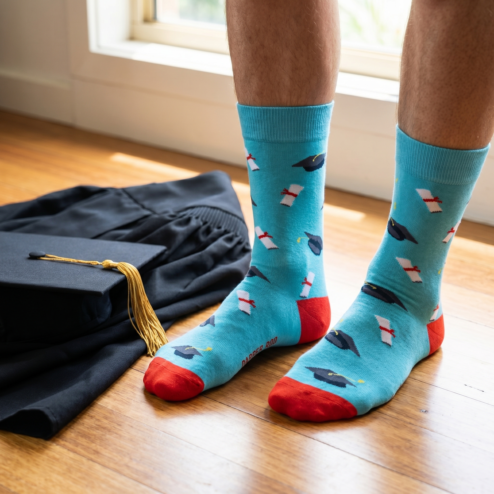Graduation Socks by Dapper Roo lifestyle image - Nano Banana 2 #2