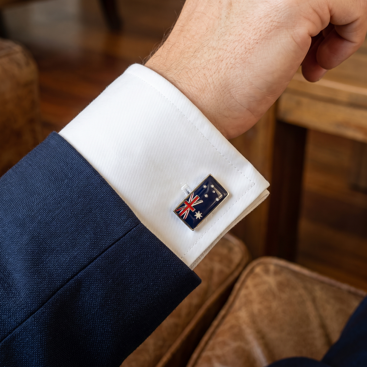 Flag of Australia - Australian Flag Cufflinks — lifestyle shot