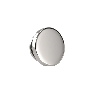 Round Silver Engravable Lapel Pin