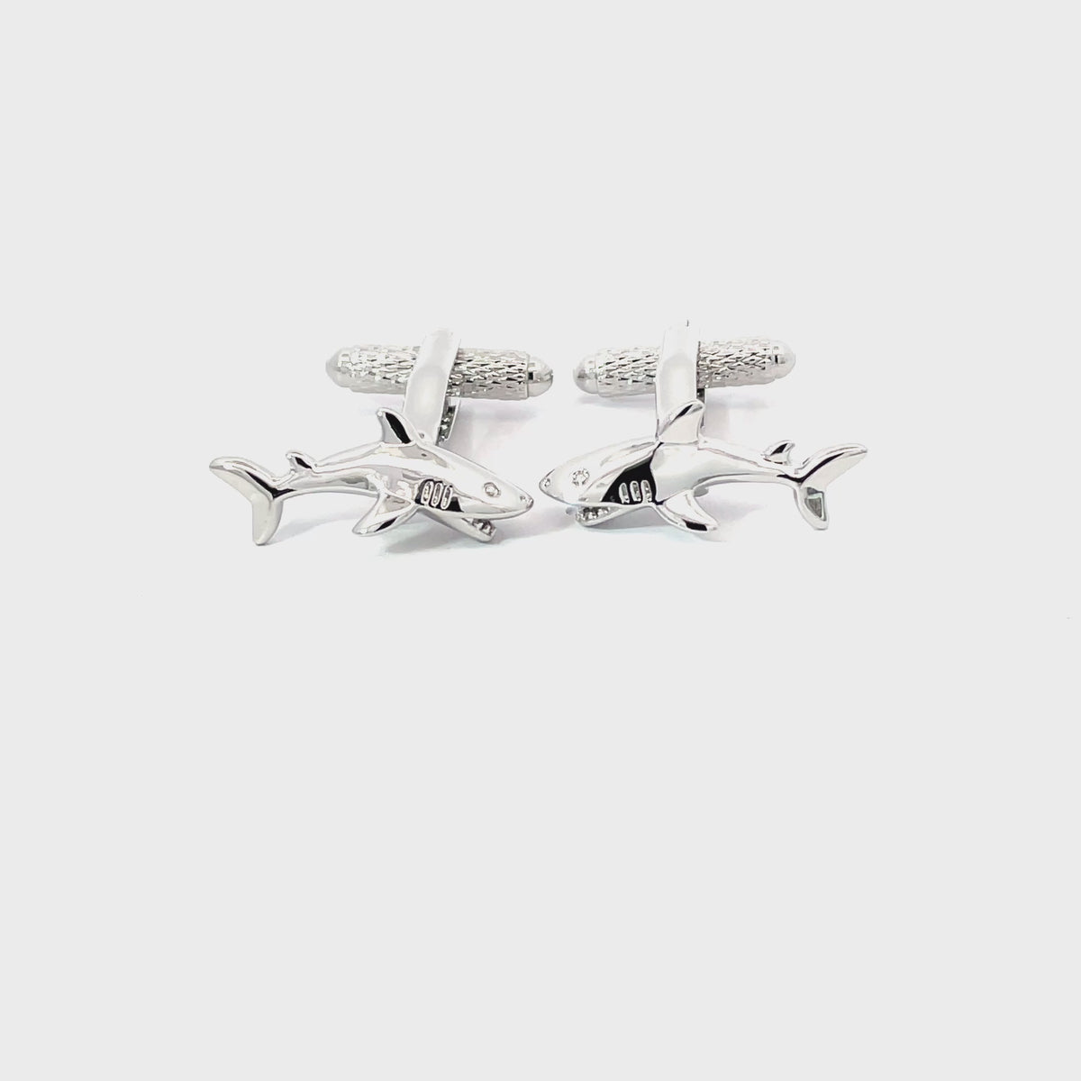 White Pointer Shark Cufflinks