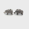 Textured Rhino Cufflinks