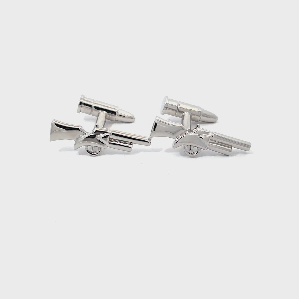 Shotgun and Cartridge Cufflinks