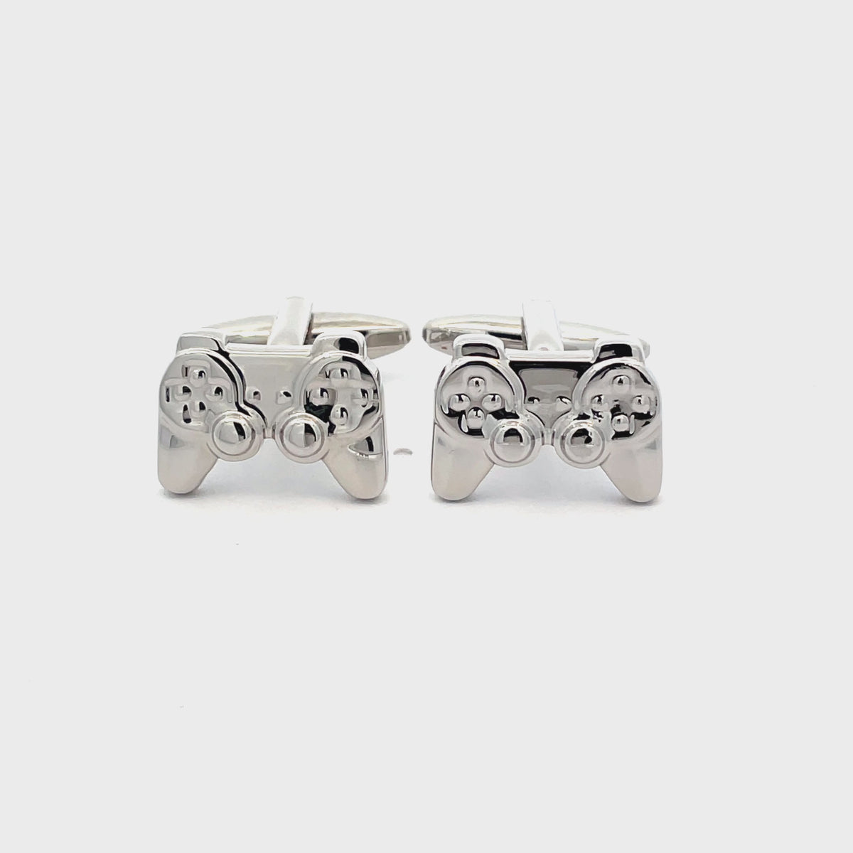 Silver Playstation Controller Cufflinks