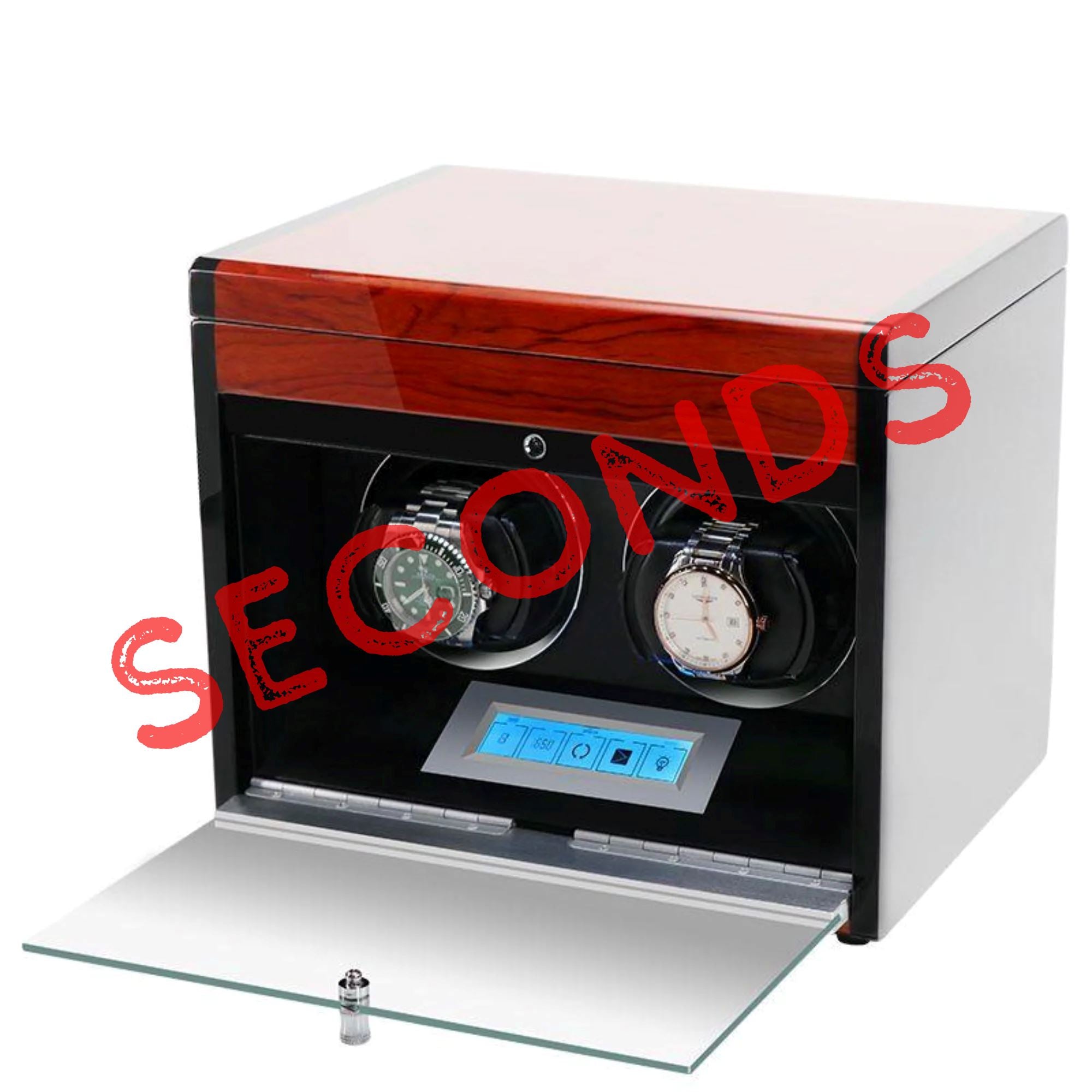 Seconds - Vancouver Watch Winder for 2 Wood Grain Seconds Clinks 