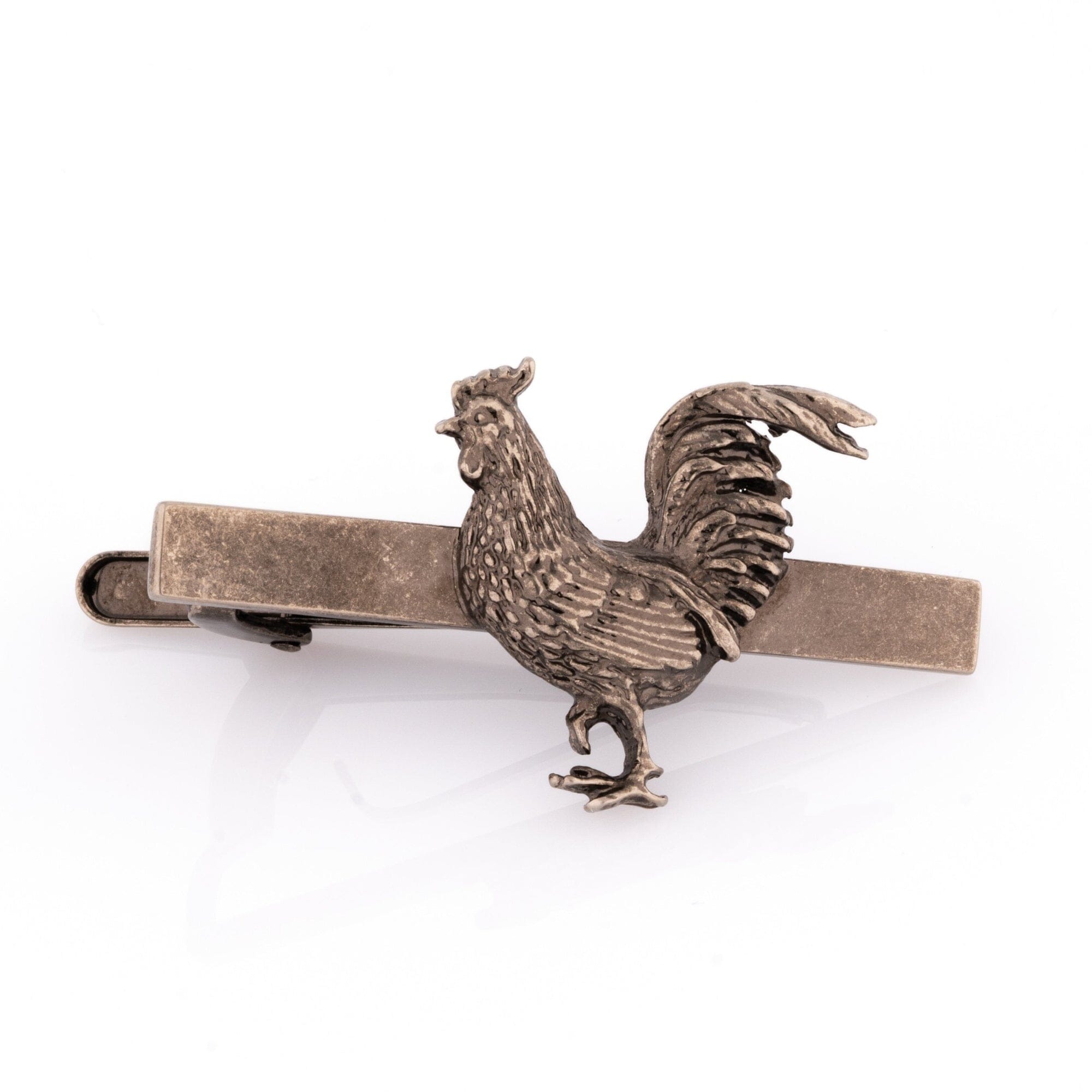 Antique Style Rooster Tie Clip Tie Bars Clinks Default 