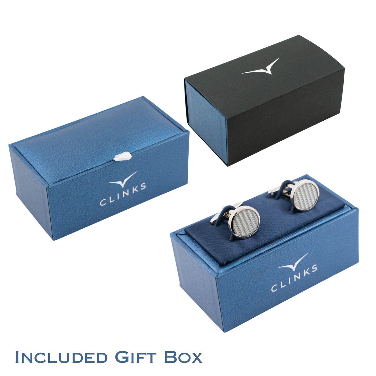Three Bar Button Cufflinks