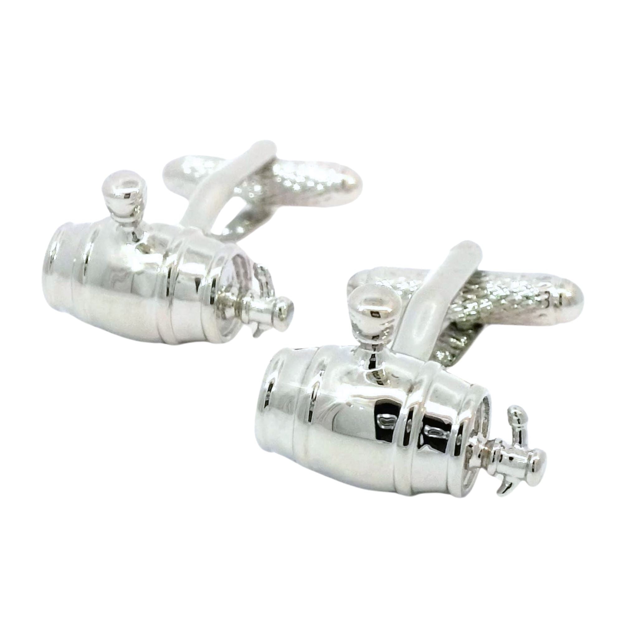 Barrel or Cask Cufflinks Novelty Cufflinks Clinks Australia Barrel or Cask Cufflinks 