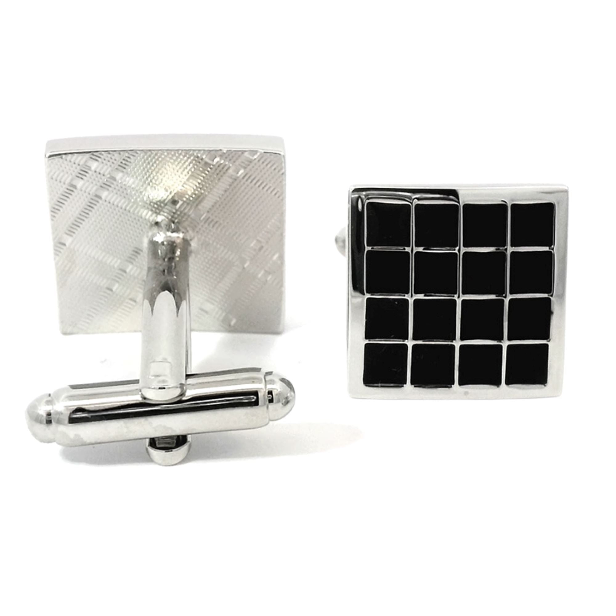 Black Squares Cufflinks Classic & Modern Cufflinks Clinks Australia 
